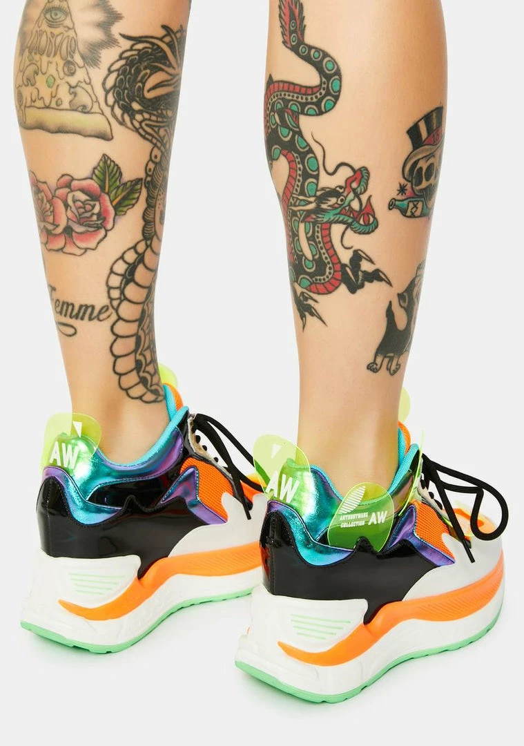 Deals ✔️ Anthony Wang Raisin 2 Chunky Wedge 👟 Sneakers 😍 4 Anthony Wang Raisin 2 Chunky Wedge Sneakers