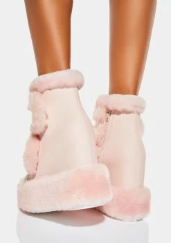 Coupon 🎁 Anthony Wang Pink Dizzy Dream Wedge 🥾 Boots ✨ 7 Anthony Wang Pink Dizzy Dream Wedge Boots