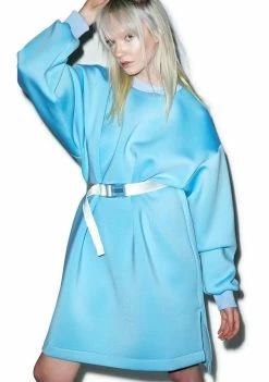 Somewhere Nowhere Dresses Blue Sky Neoprene Dress