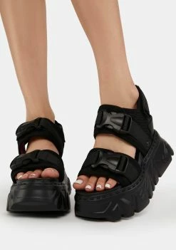 Anthony Wang Black Goose Berry-03 Platform Sandals