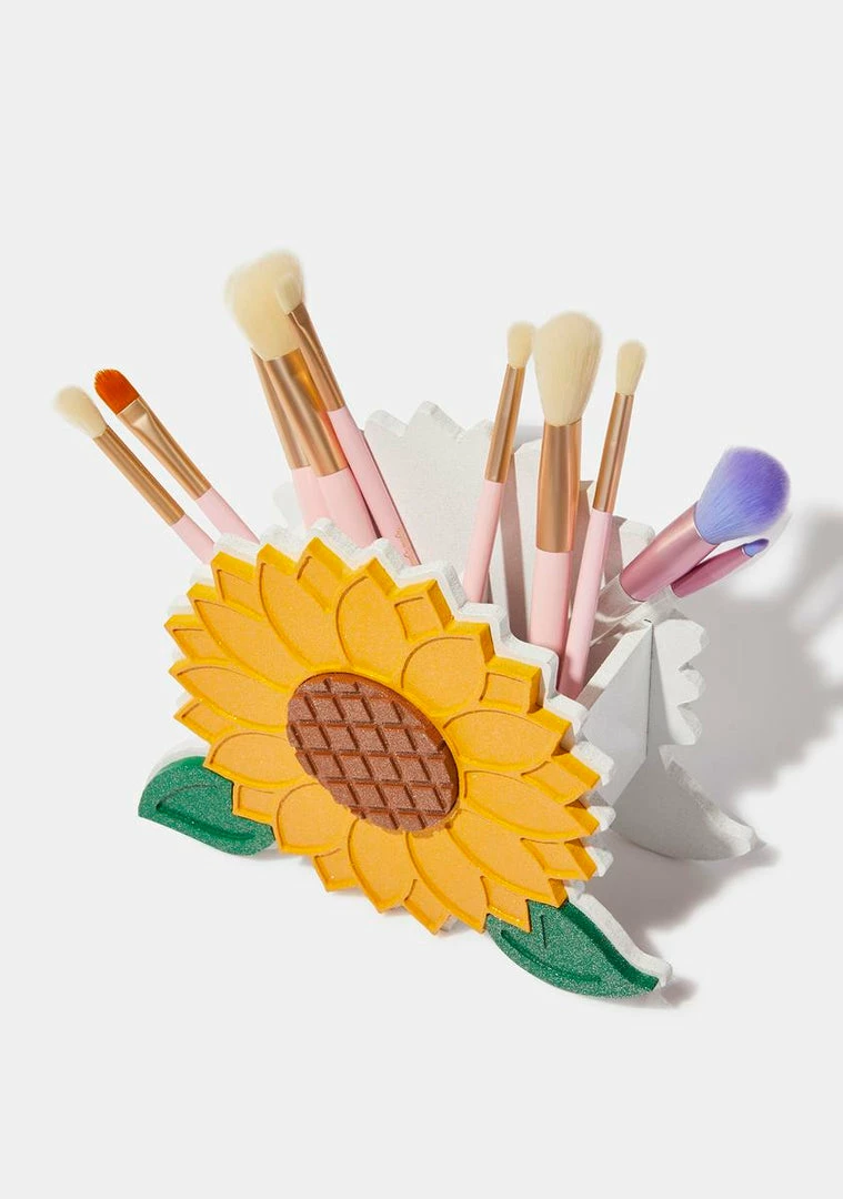 For Her Vanity Tools & Accessories Sunflower Makeup Brush Holder