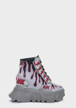 Anthony Wang Platforms Grey Gooseberry-10 Platform Sneakers