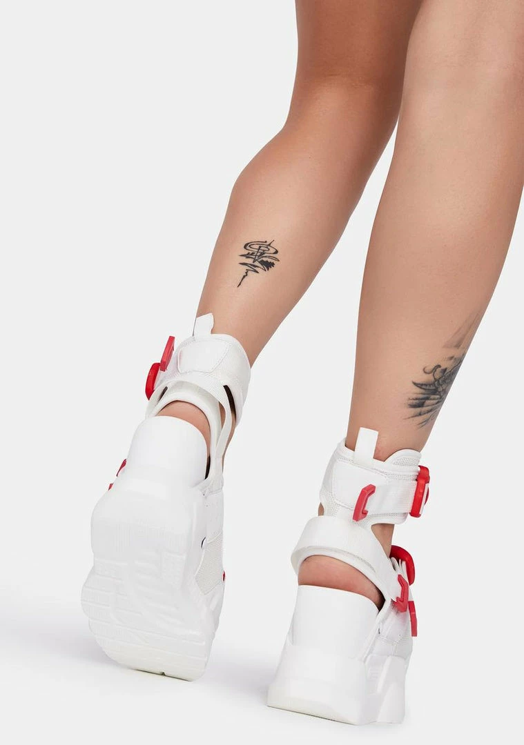 Best deal ๐ Anthony Wang Red And White Mulberry Platform ๐ฉด Sandals Platforms ๐ 4 Anthony Wang Red And White Mulberry Platform Sandals Platforms