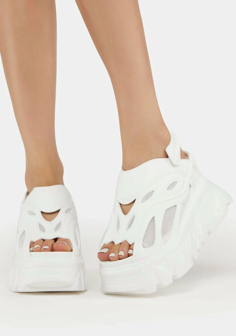 Flash Sale 🎁 Anthony Wang White Goose Berry-07 Platform 🩴 Sandals Platforms 🌟 2 Anthony Wang White Goose Berry-07 Platform Sandals Platforms