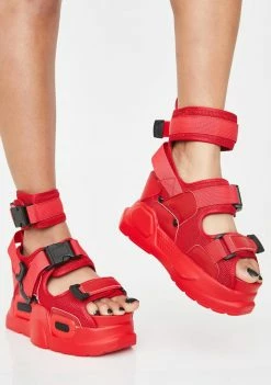 Anthony Wang Platforms Fire Daily Hustle Platform Sandals
