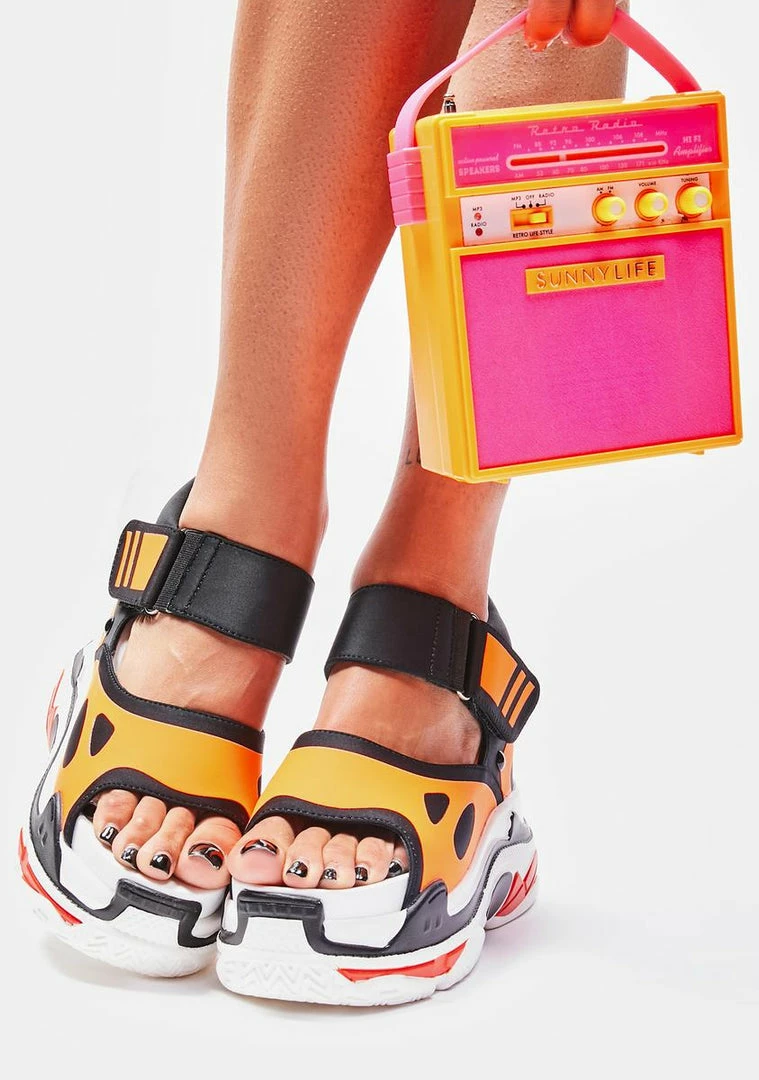 Promo π Anthony Wang Orange β Watch Me Glow Platform π©΄ Sandals π€© 3 Anthony Wang Orange Watch Me Glow Platform Sandals