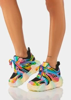 Anthony Wang Groovy Carambola Platform Sneakers