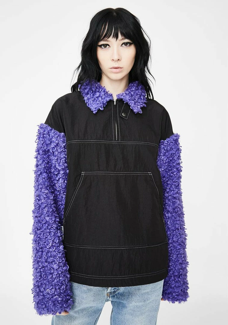 Outlet π Somewhere Nowhere Outerwear Purple Zipper Sherpa Pullover β€οΈ 1 Somewhere Nowhere Outerwear Purple Zipper Sherpa Pullover