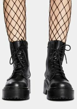 ROC Boots Australia Tomboy Leather Combat Boots
