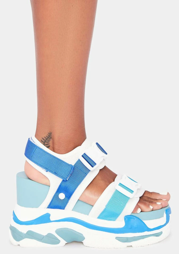 Cheap ๐ Anthony Wang Platforms Blue Peach Platform ๐ฉด Sandals ๐ฅฐ 2 Anthony Wang Platforms Blue Peach Platform Sandals