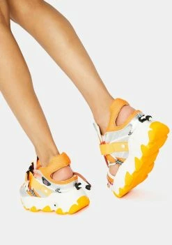 Outlet 🧨 Anthony Wang Orange Dragon Fruit 🩴 Sandals ❤️ 7 Anthony Wang Orange Dragon Fruit Sandals