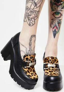 ROC Boots Australia Platforms Leopard Platform Mules