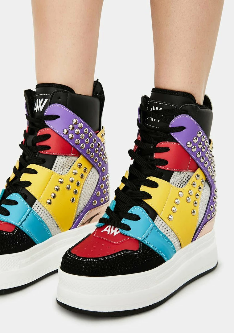 Best Pirce ๐ Anthony Wang Rainbow Quince Studded Wedge ๐ Sneakers ๐ฅพ Boots & Booties ๐ 1 Anthony Wang Rainbow Quince Studded Wedge Sneakers Boots & Booties