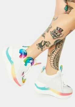 New ๐งจ Anthony Wang White Raisin 2 Chunky Wedge ๐ Sneakers ๐คฉ 6 Anthony Wang White Raisin 2 Chunky Wedge Sneakers