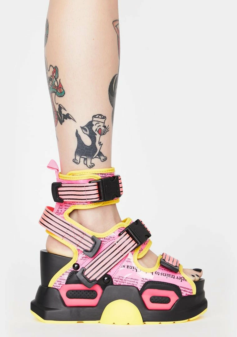 Discount π Anthony Wang Pink Daily Hustle Platform π©΄ Sandals π 2 Anthony Wang Pink Daily Hustle Platform Sandals