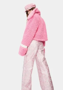 Somewhere Nowhere My Little Fluffy Bow Jacket Outerwear