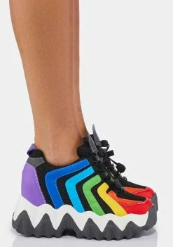 Deals 🔔 Anthony Wang Rainbow Chevron Blackberry 👟 Sneakers Platforms 🛒 6 Anthony Wang Rainbow Chevron Blackberry Sneakers Platforms