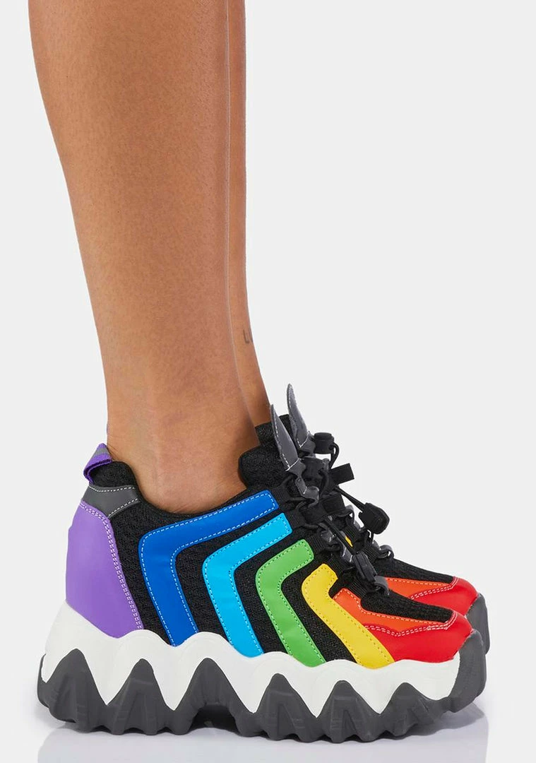 Deals 🔔 Anthony Wang Rainbow Chevron Blackberry 👟 Sneakers Platforms 🛒 3 Anthony Wang Rainbow Chevron Blackberry Sneakers Platforms