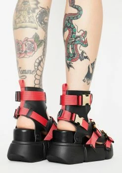 Discount ✨ Anthony Wang Cranberry Platform 🩴 Sandals 👏 7 Anthony Wang Cranberry Platform Sandals