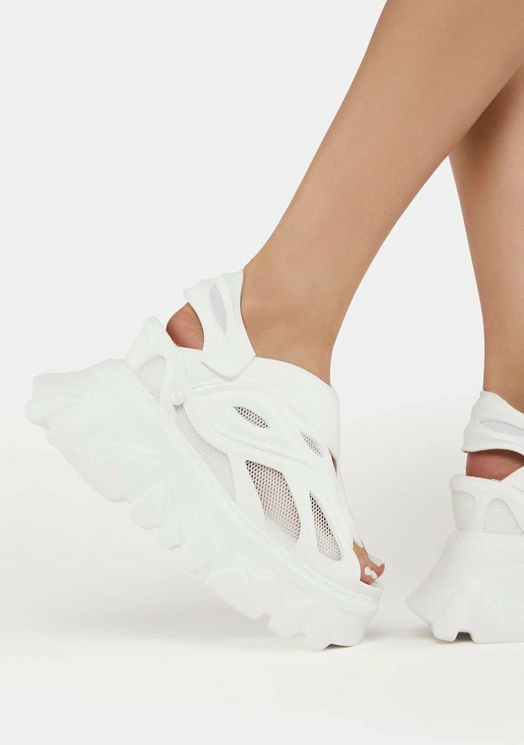 Flash Sale 🎁 Anthony Wang White Goose Berry-07 Platform 🩴 Sandals Platforms 🌟 1 Anthony Wang White Goose Berry-07 Platform Sandals Platforms