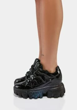 Anthony Wang Sparkle Soursop Low Top Wedge Sneakers