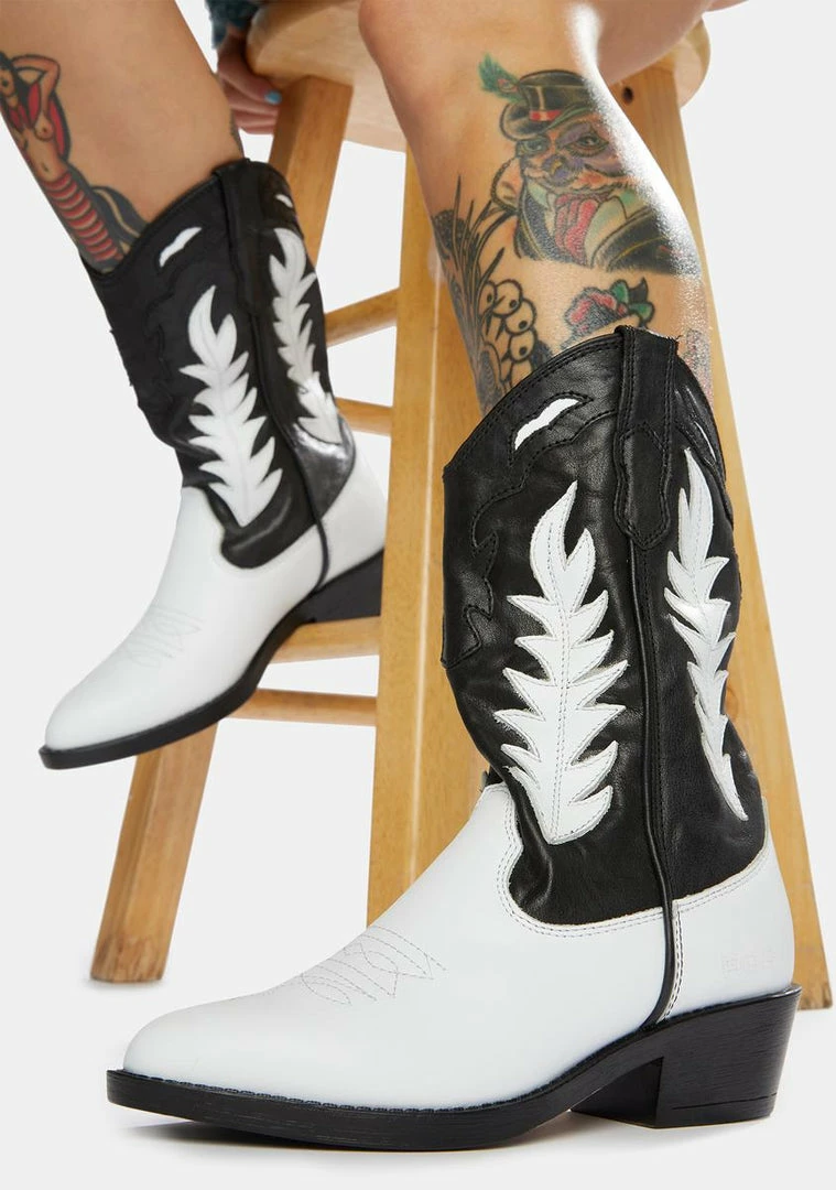 Top 10 🎉 ROC 🥾 Boots Australia India Two-Tone Leather Cowboy 🥾 Boots 🥾 Boots & Booties 😀 2 ROC Boots Australia India Two-Tone Leather Cowboy Boots Boots & Booties